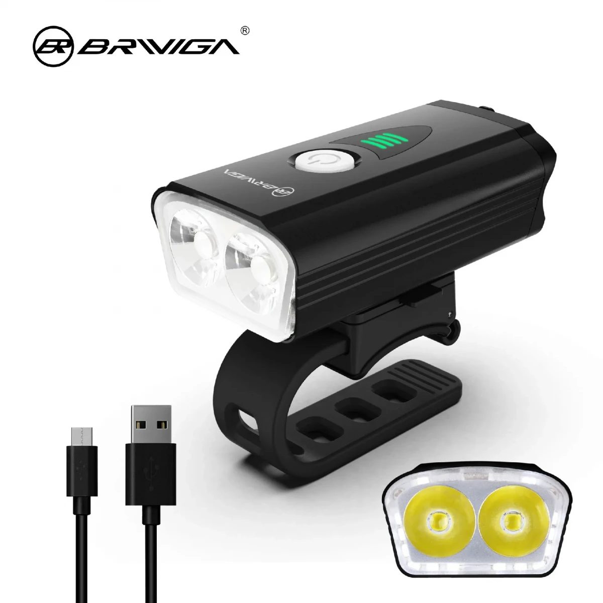 Фонарь передний Briviga EBL-3205, 900 Lm, Черный Фонарь передний Briviga EBL-3205, 900 Lm, Черный