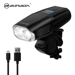 Фонарь передний Briviga EBL-3606-2T6, 600 Lm, Черный