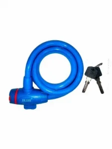 Замок тросик JinJian 533 с ключом 12 мм/1200 мм