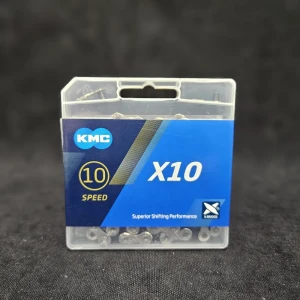 Велосипедная цепь KMC X10, Серебристо-серая